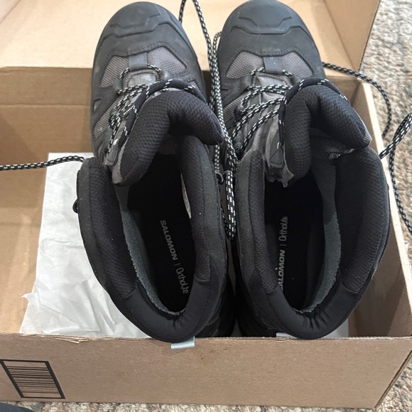 Salomon Quest 4D GTX Men's Boots - Black and Gray - Picture 7 of 8